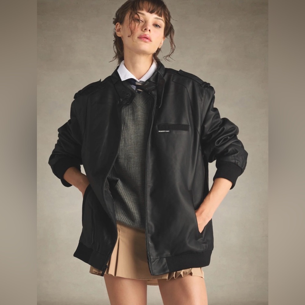 Members Only Dark Brown Bomber Jacket